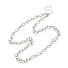 6MM 304 Stainless Steel Cuban Link Chain Necklaces for Women NJEW-B145-01P-4