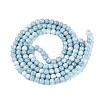 Ombre Effect Opaque Crackle Glass Beads Strands GLAA-Q106-01A-A05-3