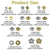100Pcs 10 Styles Tibetan Style Alloy Spacer Beads TIBEB-YW0001-14AG-3