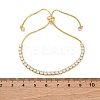 Adjustable Brass Micro Pave Cubic Zirconia Bracelets BJEW-G588-01G-4