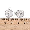 304 Stainless Steel Pendants STAS-B108-01P-02-3