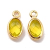 Eco-Friendly Brass with Glass Pendants KK-K268-01-3
