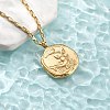 304 Stainless Steel Constellation Pendant Necklaces NJEW-K392-01G-06-3