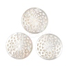 Natural White Shell Hollow Cabochons SSHEL-I026-19-1