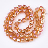 Electroplated Glass Beads EGLA-T016-01-B04-2