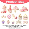 28Pcs 14 Styles Alloy Enamel Pendants ENAM-FS0002-25-4