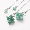 Chakra Natural Green Aventurine Dowsing Pendulums G-F516-01F-2