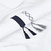 2Pcs 2 Colors Handmade Cotton Cord Braided Bracelets for Women BJEW-LP0002-38-3