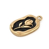 304 Stainless Steel Enamel Pendants STAS-I325-038G-2