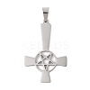 304 Stainless Steel Pendants STAS-C116-02P-1