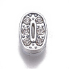 Alloy Rhinestone Slide Charms PALLOY-WH0065-28J-1