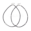 2Pcs 2 Styles Brass Moon Star and Faceted Round Natural Black Spinel Beaded Necklaces for Women NJEW-JN05657-2