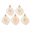Natural Rose Quartz Pendants GG-CBAA798-03G-01-1