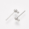 Brass Ball Stud Earring Findings X-KK-S348-415A-2