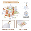 80Pcs 5 Colors Handmade Lampwork Charms FIND-TA0002-77-4