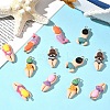 12Pcs 6 Styles Plastic Pendants KY-YW0002-21-4