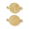 PVD Vacuum Plating 304 Stainless Steel Connector Charms STAS-G278-15G-1