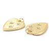 Rack Plating Brass Micro Pave Cubic Zirconia Pendants KK-F852-06G-2