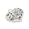 Hollow Brass Pendants for Valentine's Day KK-M289-03D-P-2