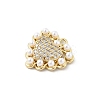 Brass Micro Pave Cubic Zirconia Pendants KK-E791-05G-2