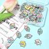 30Pcs 3 Styles Alloy Crystal Rhinestone and ABS Imitation Pearl Connector Charms ENAM-FS0003-71P-7