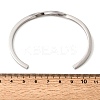 304 Stainless Steel Cuff Bangles for Women BJEW-H644-04P-5
