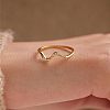 Wave Shaped 925 Sterling Silver Micro Pave Clear Cubic Zirconia Finger Rings FS-WG6021D-09-3