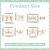 30Pcs 5 Styles Brass Connector Charms KK-WR0001-43-2