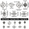 SUNNYCLUE 100Pcs 10 Styles Tibetan Style Alloy Connector Charms FIND-SC0008-18-2