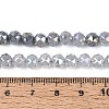 Anti-Tarnish Electroplate Glass Beads Strands GLAA-N064-6mm-01-4