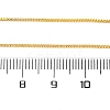 Adjustable Electroplate Brass Venetian Chain Necklaces MAK-L028-02G-3