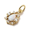 Synthetic Opal Teardrop Charms KK-H089-04A-01-2