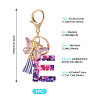 Resin Butterfly Pendant Keychains KEYC-TAC0034-03E-3