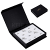 Paper Cardboard Cuff-link Gift Storage Boxes CON-WH0112-029-1
