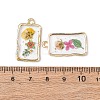 Transparent Resin Pendants RESI-A050-10A-G-3