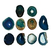 Natural Agate Nuggets Slice Links Connector Charms G-E022-M09-1