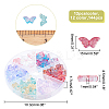 144Pcs 12 Color Transparent Spray Painted Glass Beads GLAA-CA0001-40-2