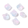 Transparent Spray Paint Glass Beads GLAA-Z011-01J-1
