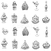 100Pcs 10 Styles Tibetan Style Alloy Pendants TIBEP-CJ0002-55-1