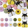 59pcs 12 Styles Silicone Beads SIL-SZ0002-26-1