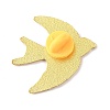 Golden Bird Enamel Pins JEWB-K031-01A-G-2