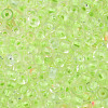 Glow in the Dark Luminous Transparent 8/0 Glass Seed Beads SEED-YWC0001-01I-3