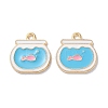 Alloy Enamel Pendants X-ENAM-O001-11C-G-1