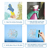 Waterproof PVC Colored Laser Stained Window Film Adhesive Stickers DIY-WH0256-031-3