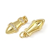 Brass Micro Pave Cubic Zirconia Pendants KK-I358-033G-2