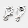 Anti-Tarnish Rhodium Plated 925 Sterling Silver Lobster Claw Clasps STER-O015-E-04-1