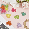 12Pcs 6 Colors Spray Printed 430 Stainless Steel Bead Caps STAS-BBC0008-26-3