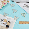 10Pcs Butterfly Hotfix Rhinestone Iron on/Sew On Patches PATC-DR0001-04B-3