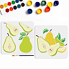 1 Set PET Hollow Out Drawing Painting Stencils DIY-MA0004-69-1