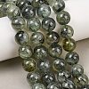 Natural Prehnite Beads Strands G-P322-48-6mm-5